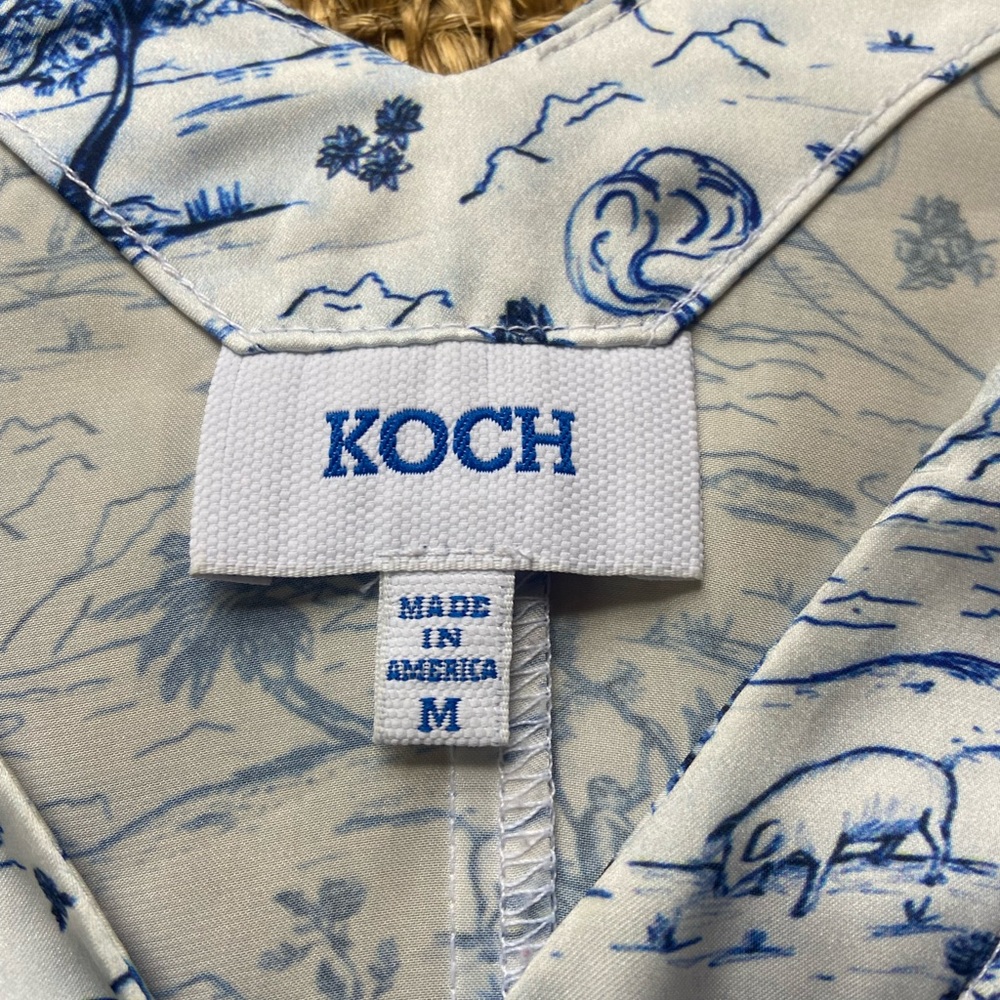 Koch 100% silk top